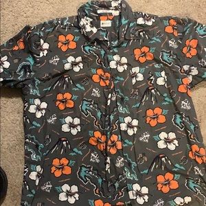 Matic flower button up
